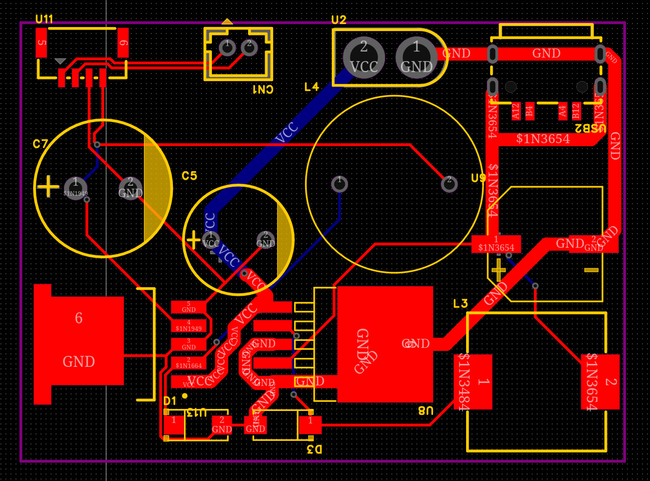 Custom power distribution PCB layout for the LiDAR SLAM upgrade