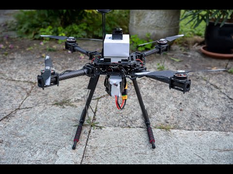 Autonomous drone in flight